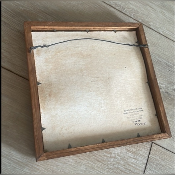 Handmade, paper, fiber art. Natural floral theme. Gorgeous texture and colors. - Picture 7 of 7